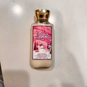 New Bath & Body Works Twisted Peppermint Body Lotion 8oz Holiday 2022